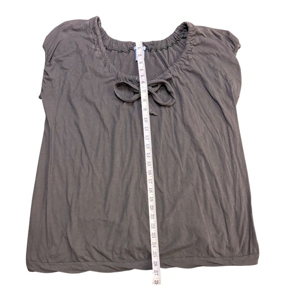 Gap Maternity XL Top Brown Sleeveless Tie Neck Blouse Womenswear - Picture 3 of 6